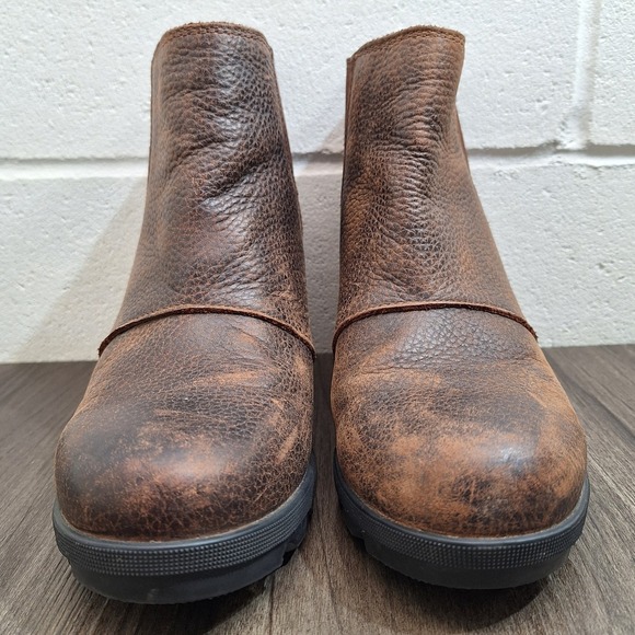 Sorel Arctic Wedge II Chelsea Boots Women's Size 9 Brown Leather Waterproof - Picture 4 of 8